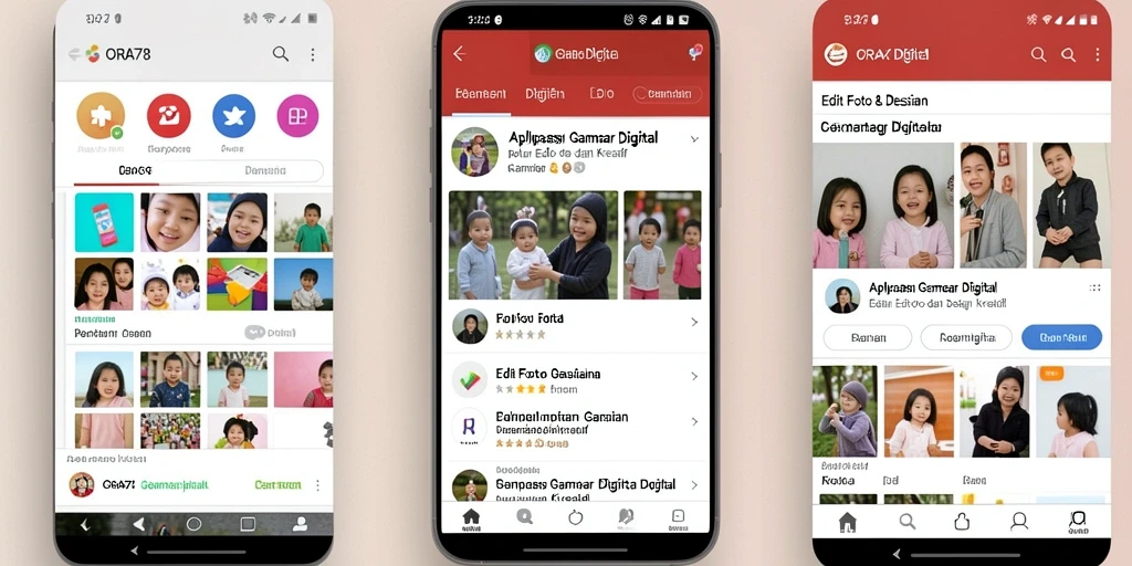 Tampilan antarmuka ORA78 yang sederhana dan fungsional.