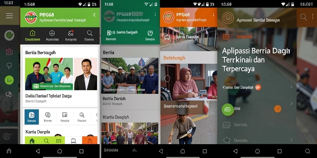 Tampilan antarmuka PGG68 yang menarik dan informatif.